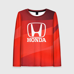 Лонгслив женский HONDA хонда, цвет: 3D-принт