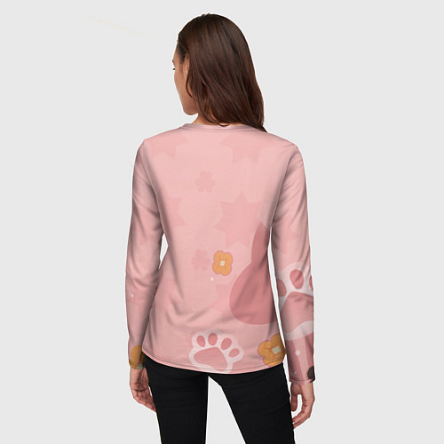 Женский лонгслив Cute Diona Genshin Impact / 3D-принт – фото 4