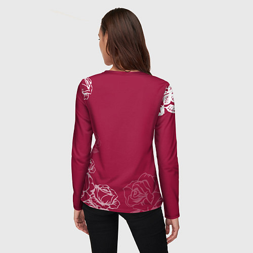 Женский лонгслив Её величество Прекрасная Виктория / 3D-принт – фото 4