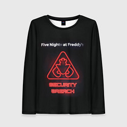 Лонгслив женский Five Nights at Freddys: Security Breach logo, цвет: 3D-принт