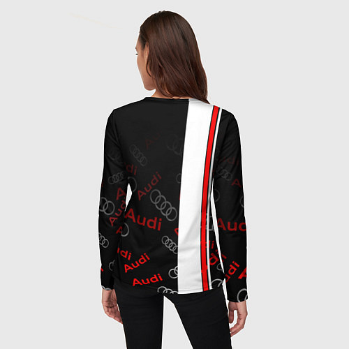 Женский лонгслив Ауди audi sport / 3D-принт – фото 4