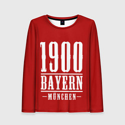 Лонгслив женский Бавария Bayern Munchen, цвет: 3D-принт