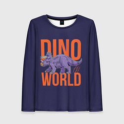 Лонгслив женский Dino World, цвет: 3D-принт