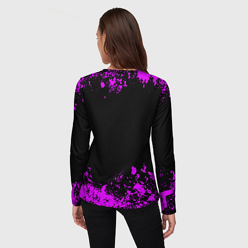 Женский лонгслив Black Sabbath metal / 3D-принт – фото 4