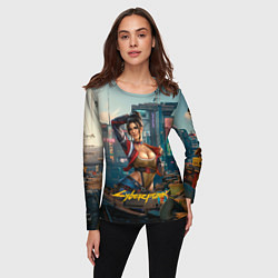 Лонгслив женский Panam Cyberpunk2077 18, цвет: 3D-принт — фото 2