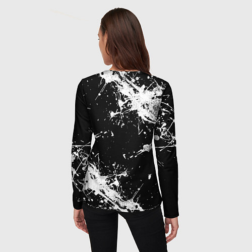 Женский лонгслив NIRVANA краска / 3D-принт – фото 4
