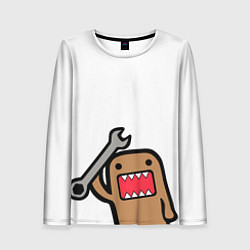 Лонгслив женский Domo-Kun с инструментом, цвет: 3D-принт