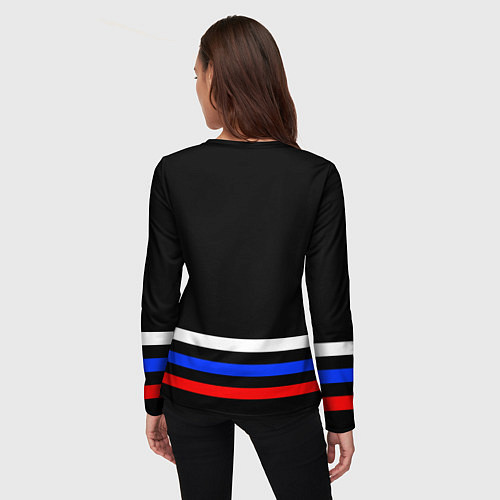 Женский лонгслив ВЕЛИКАЯ ОТЕЧЕСТВЕННАЯ 3 ЛИНИИ / 3D-принт – фото 4