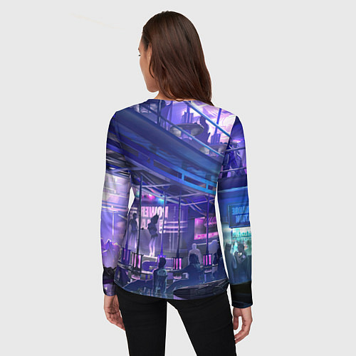 Женский лонгслив Jydy Джуди Cyberpunk2077 / 3D-принт – фото 4