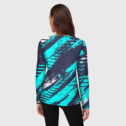 Женский лонгслив Cuphead две чашечки / 3D-принт – фото 4