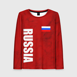 Лонгслив женский RUSSIA - RED EDITION - SPORTWEAR, цвет: 3D-принт