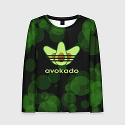 Лонгслив женский Авокадо - Adidas, цвет: 3D-принт