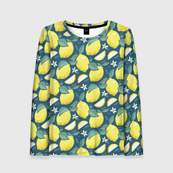 Женский лонгслив Cute lemon pattern