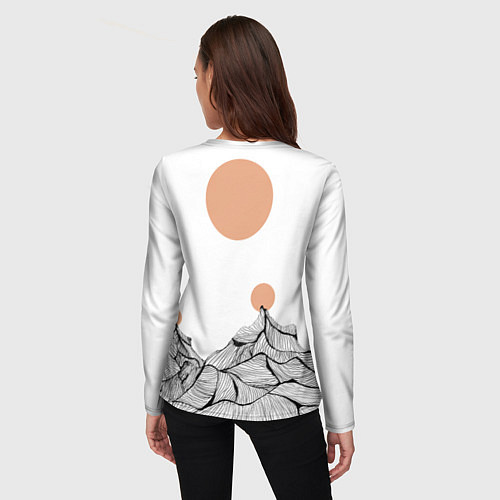 Женский лонгслив Mystery man / 3D-принт – фото 4