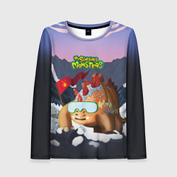 Лонгслив женский Стегобака, цвет: 3D-принт