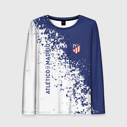 Лонгслив женский Atletico madrid football sport, цвет: 3D-принт