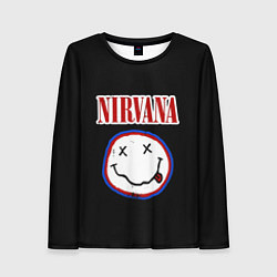 Лонгслив женский Nirvana гранж, цвет: 3D-принт