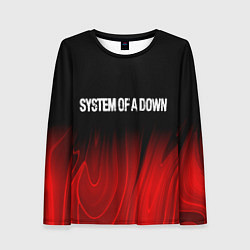 Лонгслив женский System of a Down Red Plasma, цвет: 3D-принт