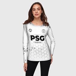 Лонгслив женский PSG Champions Униформа, цвет: 3D-принт — фото 2