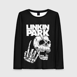 Лонгслив женский Linkin Park Череп, цвет: 3D-принт
