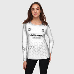 Лонгслив женский Liverpool Champions Униформа, цвет: 3D-принт — фото 2