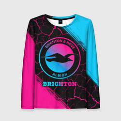 Женский лонгслив Brighton Neon Gradient