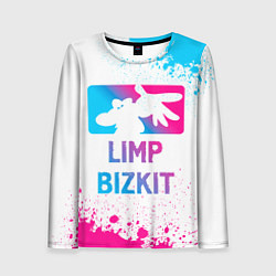 Лонгслив женский Limp Bizkit Neon Gradient, цвет: 3D-принт