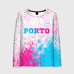 Лонгслив женский Porto Neon Gradient, цвет: 3D-принт