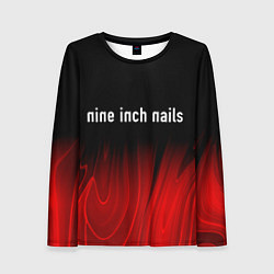 Лонгслив женский Nine Inch Nails Red Plasma, цвет: 3D-принт