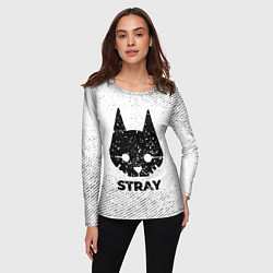 Лонгслив женский Stray с потертостями на светлом фоне, цвет: 3D-принт — фото 2
