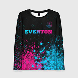 Женский лонгслив Everton - neon gradient