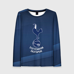 Лонгслив женский Tottenham hotspur Синяя абстракция, цвет: 3D-принт