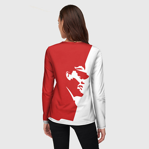 Женский лонгслив СССР Владимир Ильич Ленин / 3D-принт – фото 4