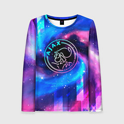 Женский лонгслив Ajax неоновый космос