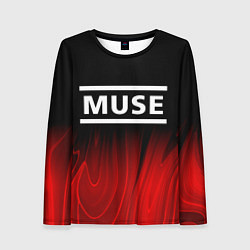 Лонгслив женский Muse red plasma, цвет: 3D-принт