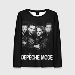 Лонгслив женский Depeche Mode - black & white portrait, цвет: 3D-принт