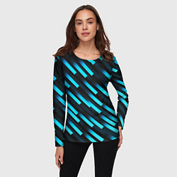 Лонгслив женский Bandpass flow, цвет: 3D-принт — фото 2