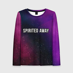 Женский лонгслив Spirited Away gradient space