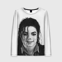 Лонгслив женский Майкл Джексон Фото, цвет: 3D-принт