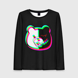 Женский лонгслив Danganronpa glitch monokuma