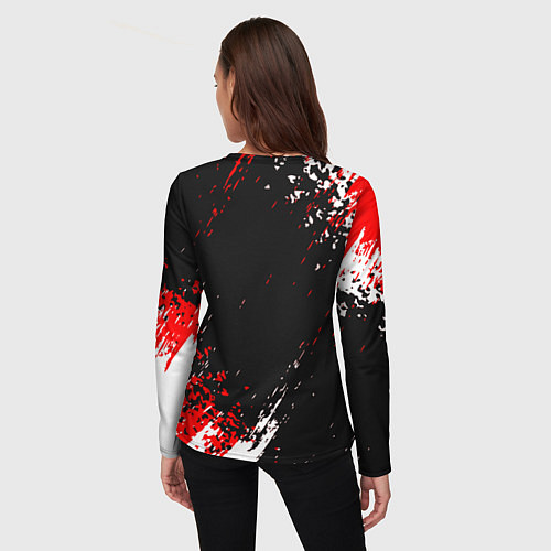 Женский лонгслив Cannibal Corpse -краска / 3D-принт – фото 4