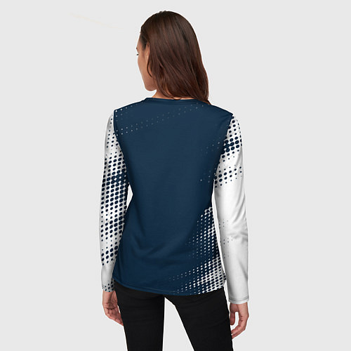 Женский лонгслив Bones абстракция / 3D-принт – фото 4