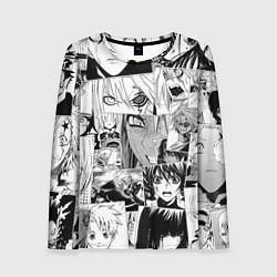 Женский лонгслив D Gray man pattern