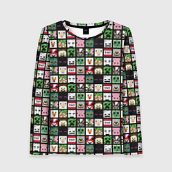 Лонгслив женский Minecraft: characters, цвет: 3D-принт