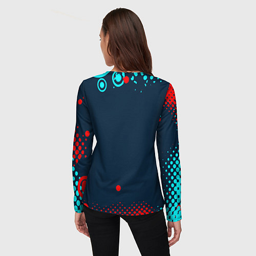 Женский лонгслив Alan walker - неон / 3D-принт – фото 4