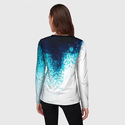 Женский лонгслив Угроза от носорога / 3D-принт – фото 4