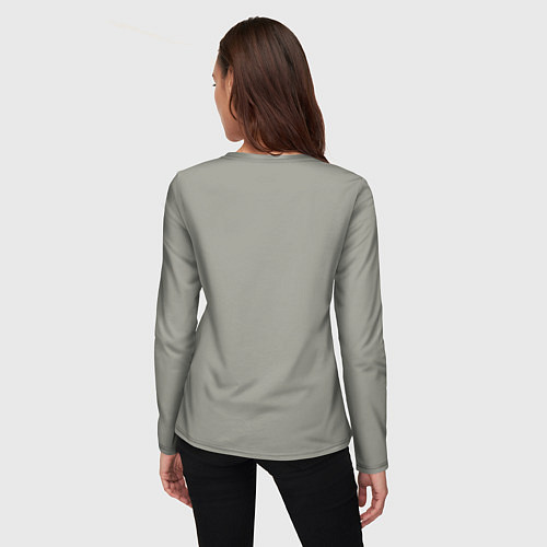 Женский лонгслив Серый призрак BOO / 3D-принт – фото 4