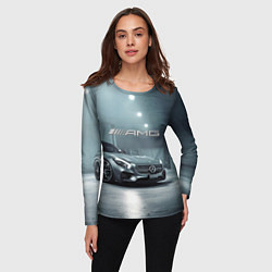 Лонгслив женский Mercedes AMG - Motorsport, цвет: 3D-принт — фото 2