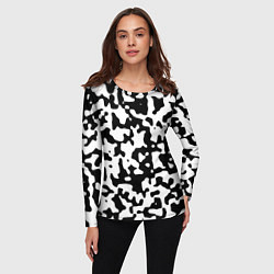 Лонгслив женский Камуфляж Cowskin средний, цвет: 3D-принт — фото 2