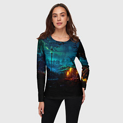 Лонгслив женский Мрачное место, цвет: 3D-принт — фото 2